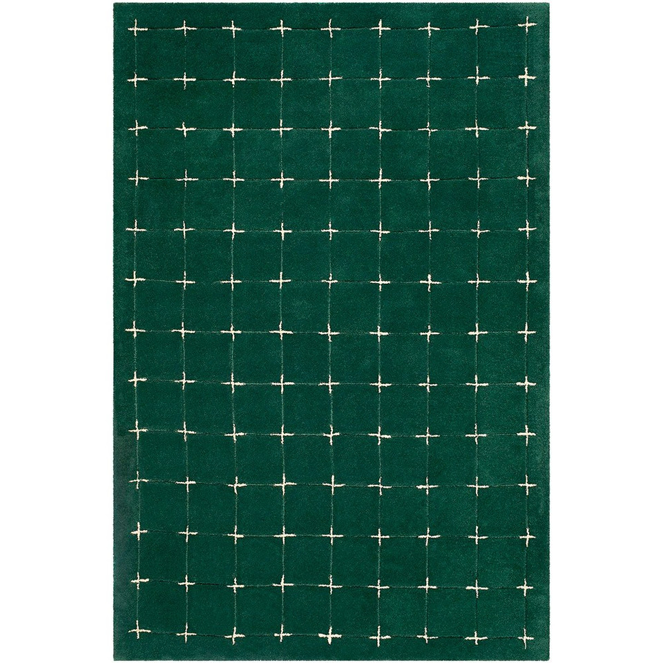 Brook Modern Wool Green Rug