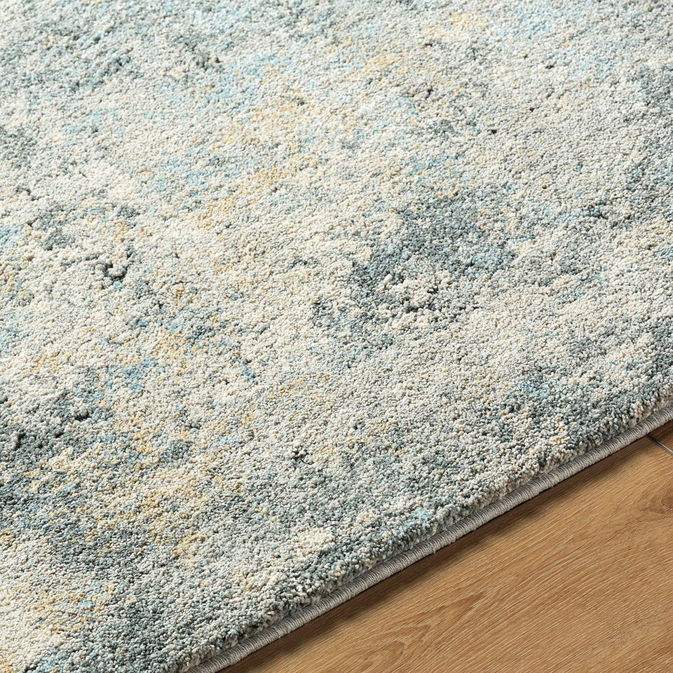 Avellino Abstract Modern Marble Blue Rug