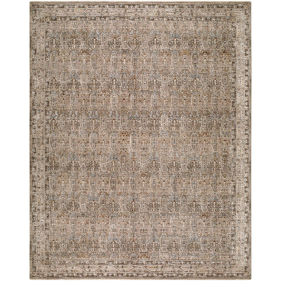 Arda Vintage Traditional Light Brown Rug