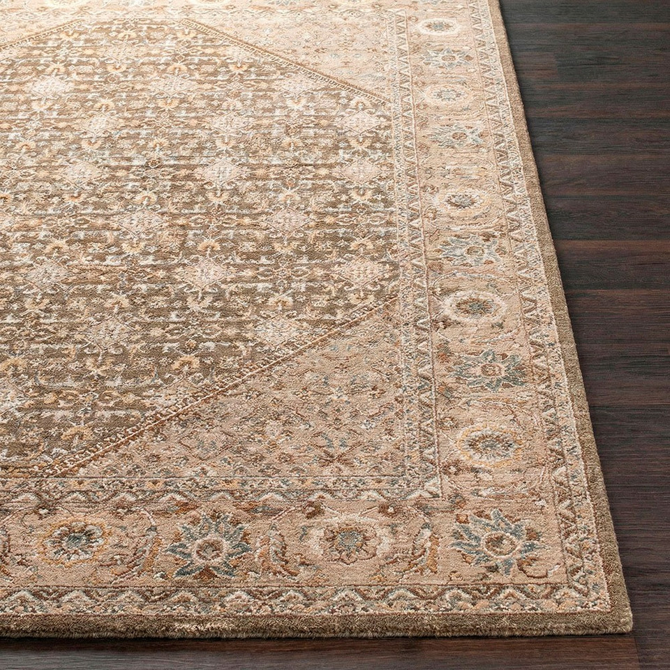 Arda Vintage Traditional Light Taupe Rug