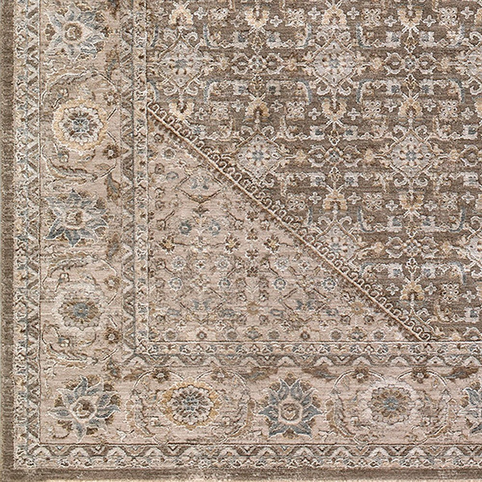 Arda Vintage Traditional Light Taupe Rug