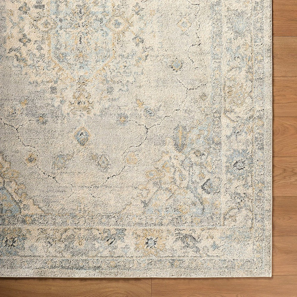 Avellino Vintage Traditional Boho Grey Rug