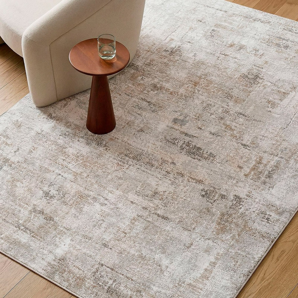 Brunswick Abstract Modern Grey Rug