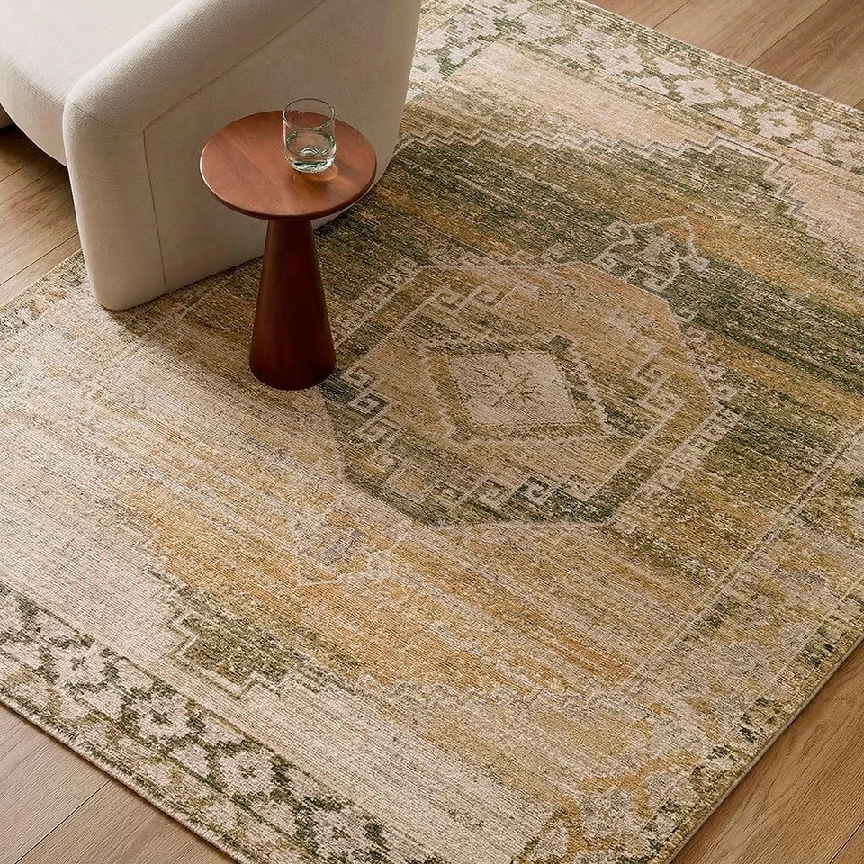 Fifth Avenue Vintage Traditional Olive Rug
