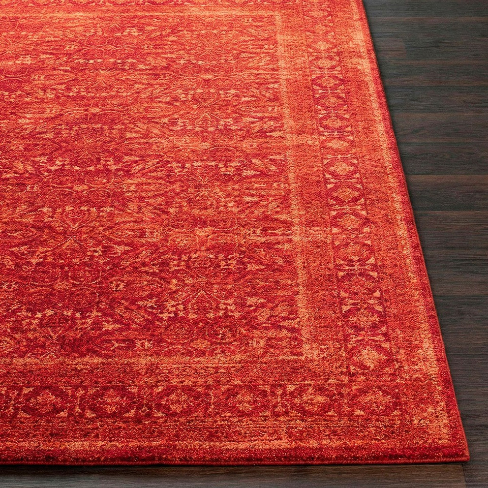 Cyrus Vintage Traditional Red Rug