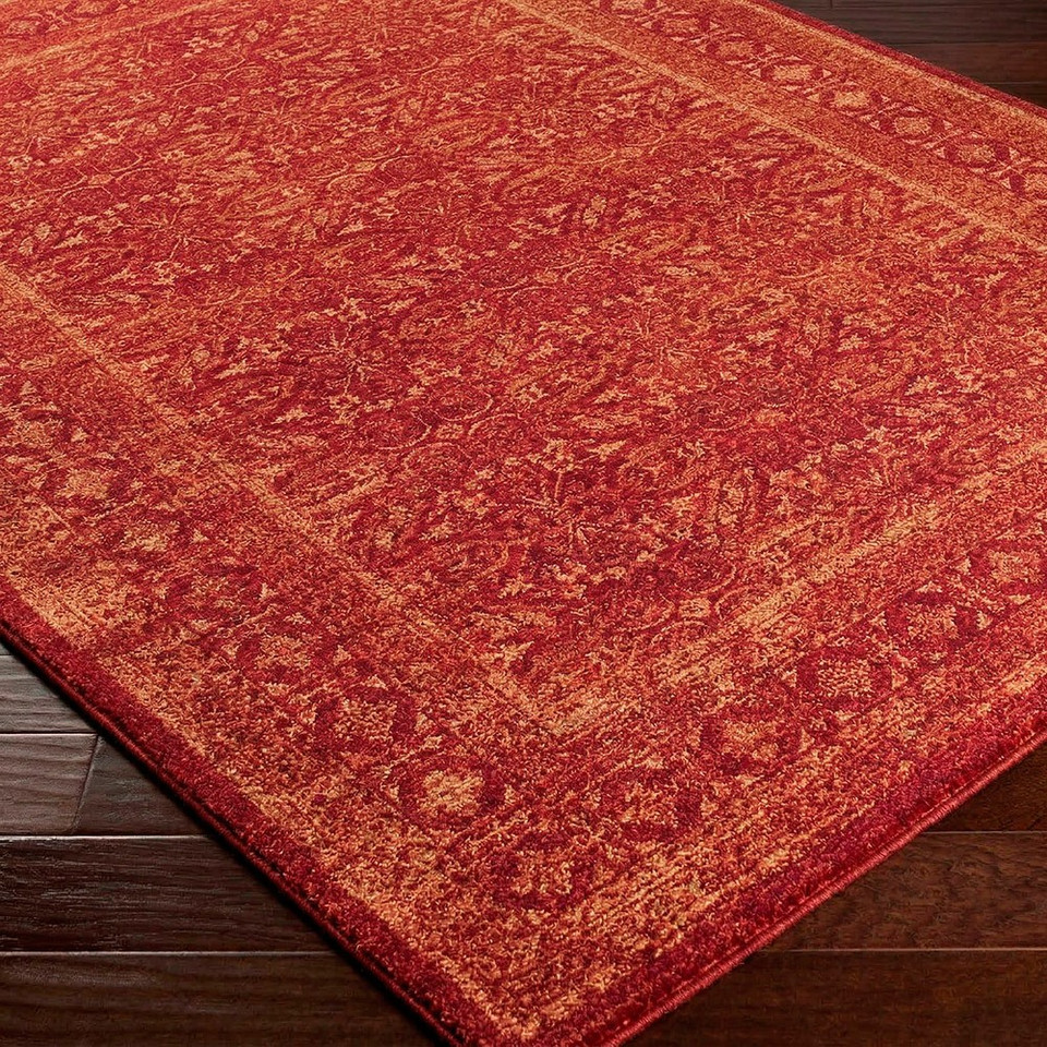 Cyrus Vintage Traditional Red Rug