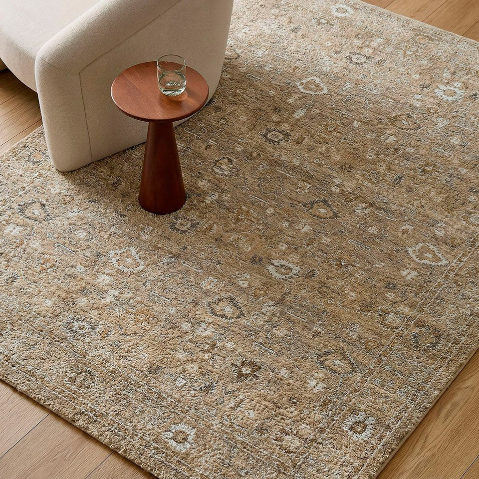 Penny 01 Vintage Traditional Brown Rug by Becki Owens x Livabliss