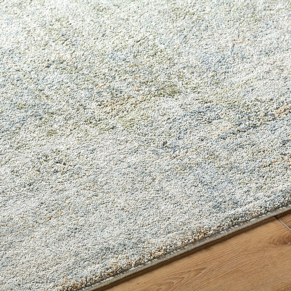 Avellino Abstract Modern Marble Green Grey Rug