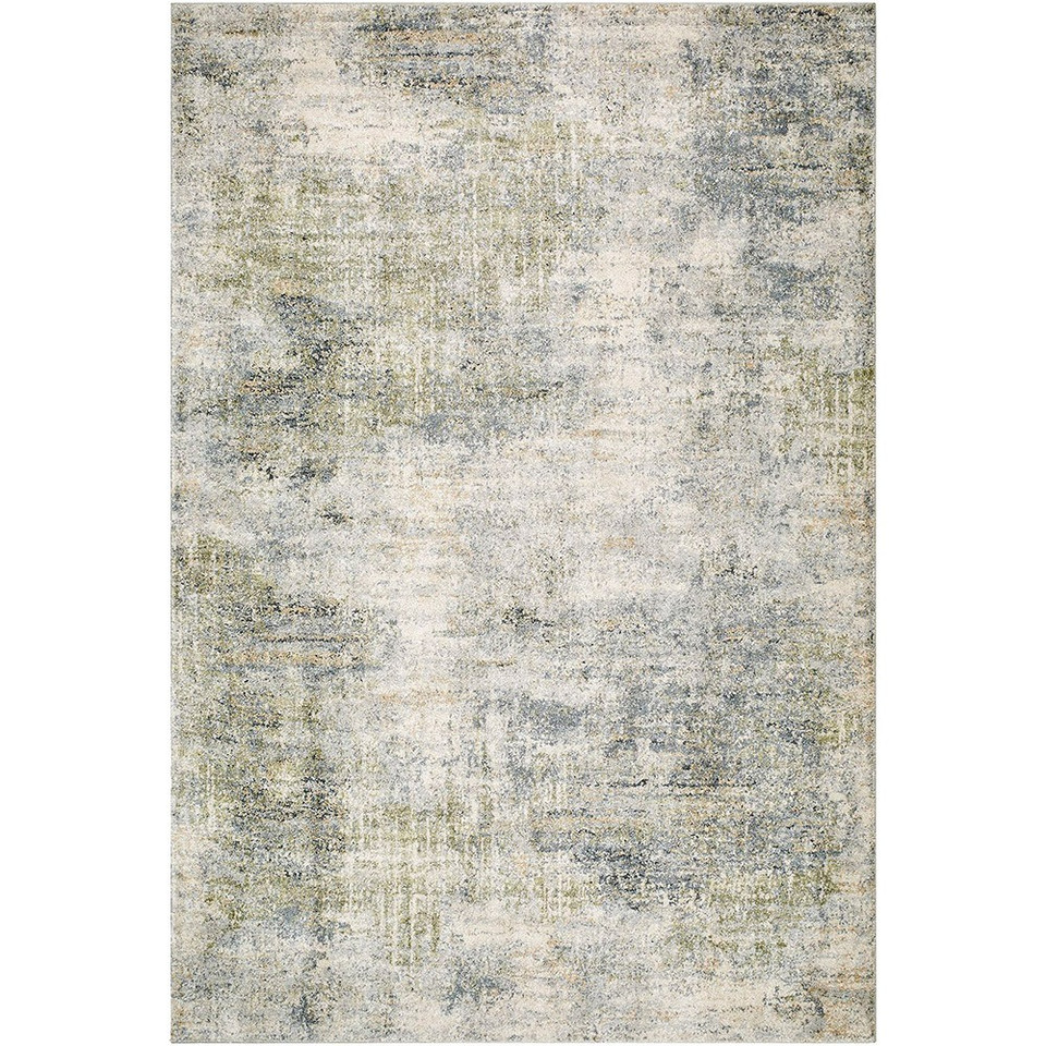 Avellino Abstract Modern Marble Green Grey Rug