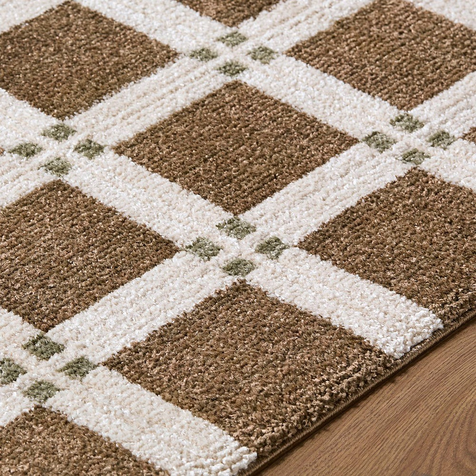 La Luna Modern Graphic Dark Brown Rug