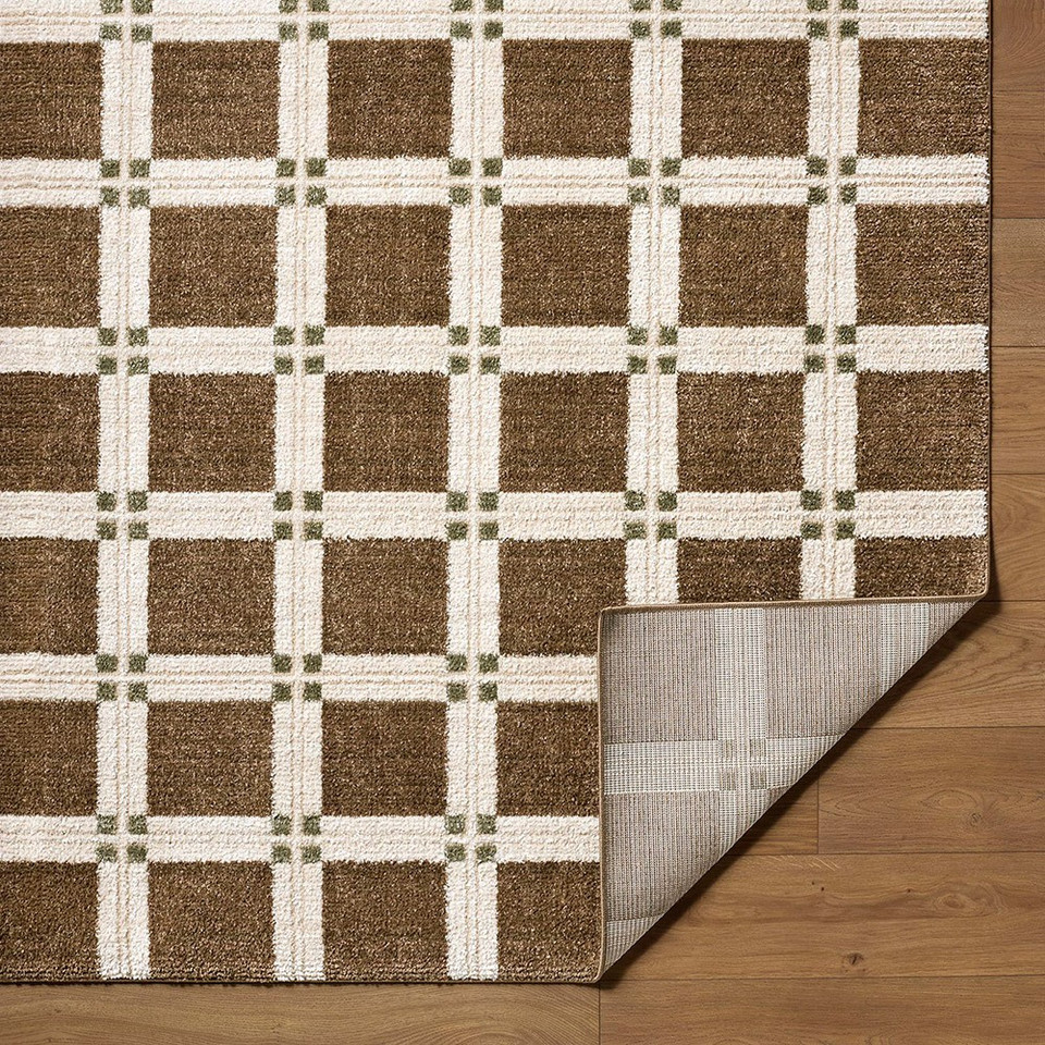 La Luna Modern Graphic Dark Brown Rug