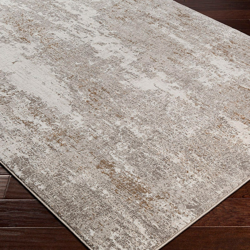 Allegro Abstract Modern Marble Beige Rug