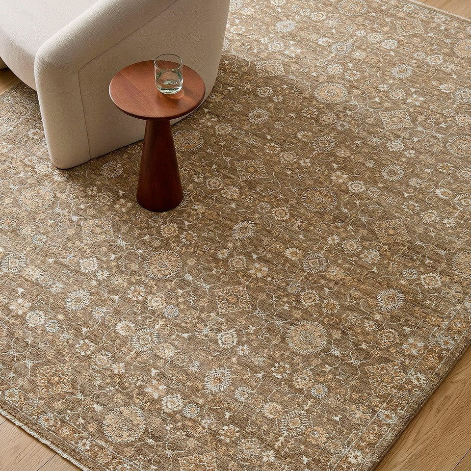 Penny 02 Vintage Traditional Brown Rug by Becki Owens x Livabliss