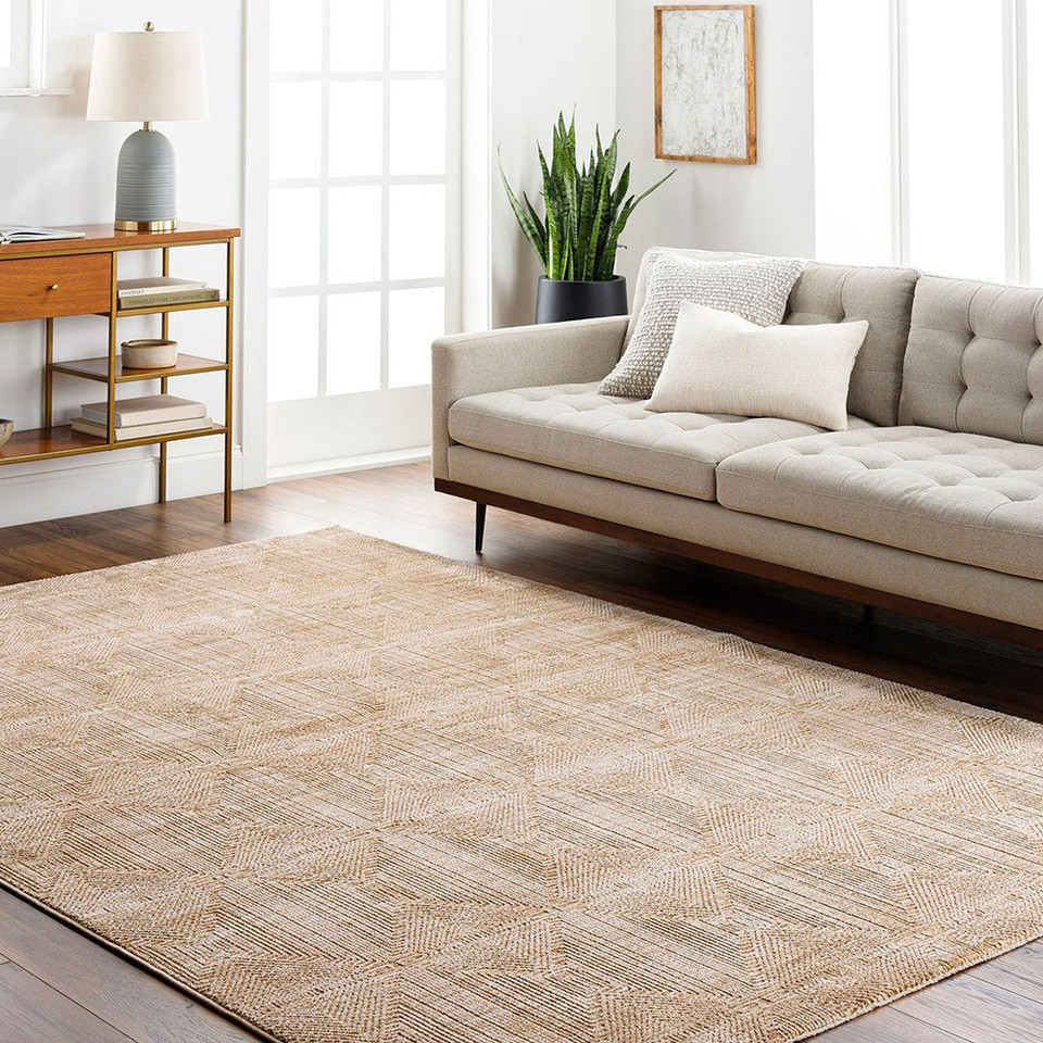 Masterpiece Modern Graphic Beige Rug