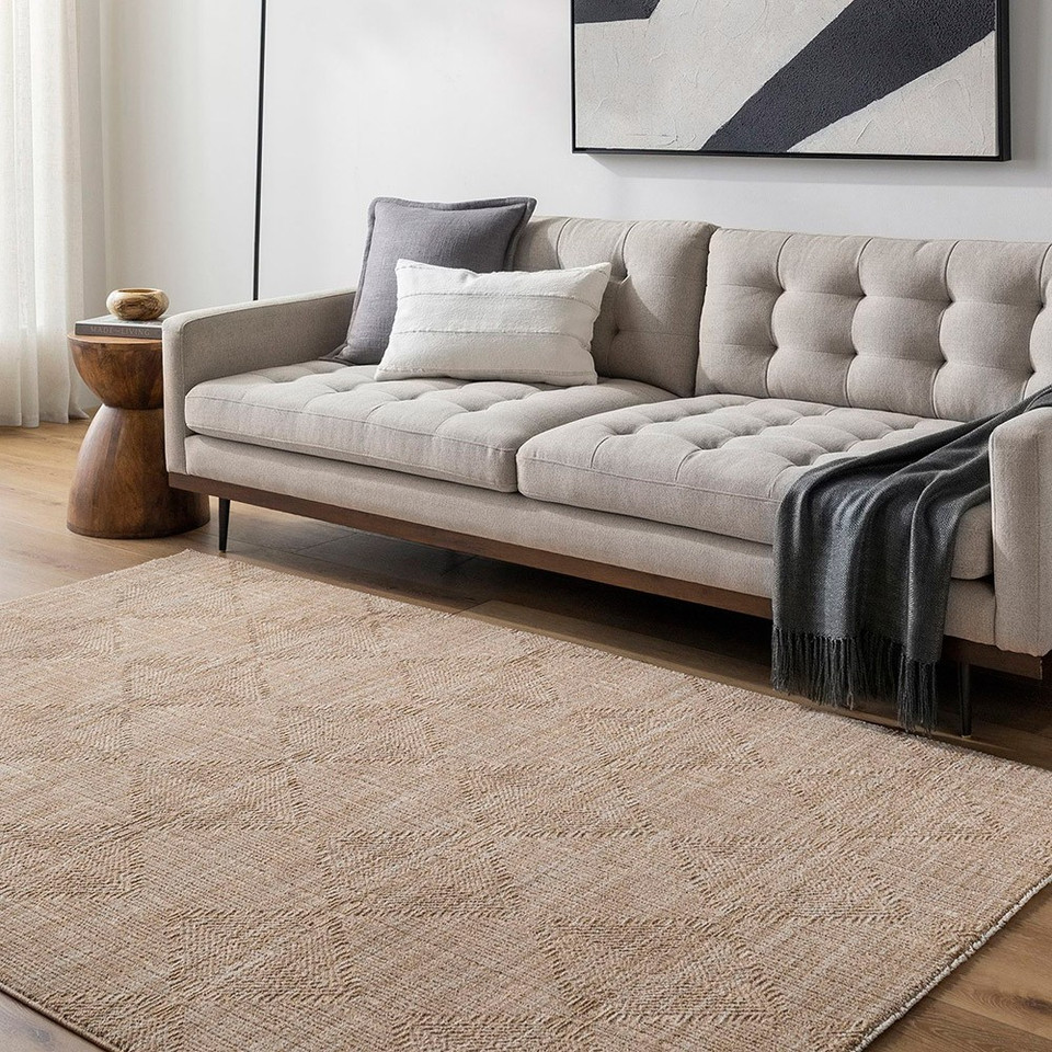 Masterpiece Modern Graphic Beige Rug