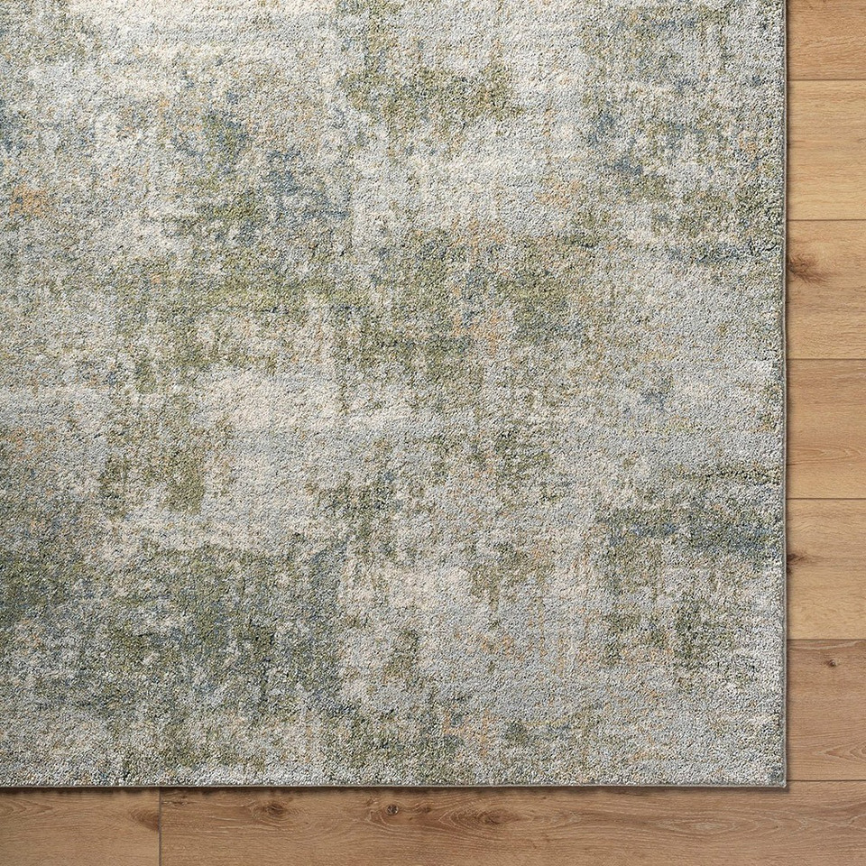 Avellino Abstract Modern Marble Green Rug