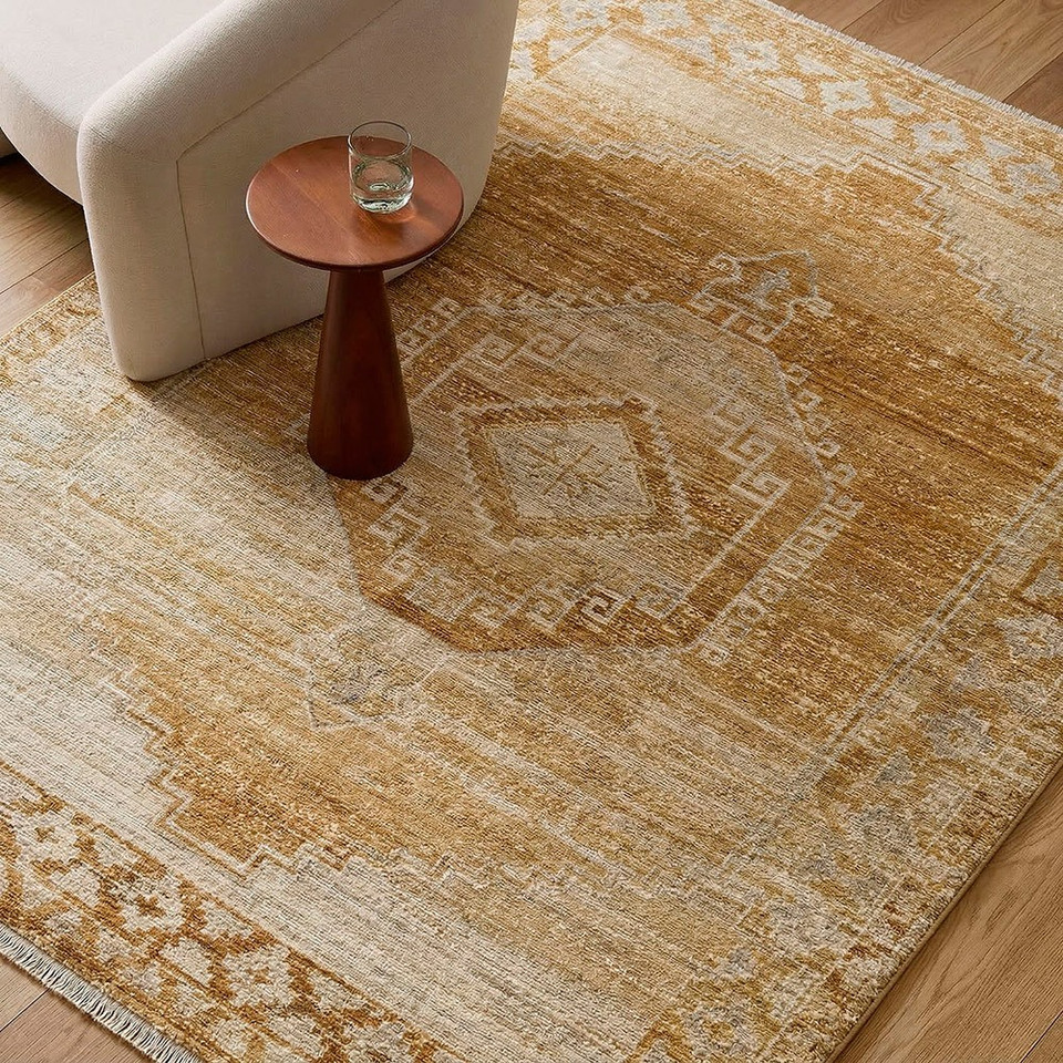Fifth Avenue Vintage Traditional Tan Rug