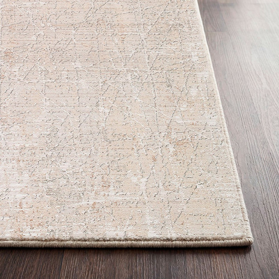 Nathan Modern Graphic Beige Cream Rug