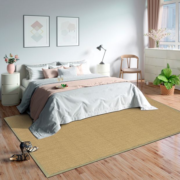 Sisal Rug Sage Border
