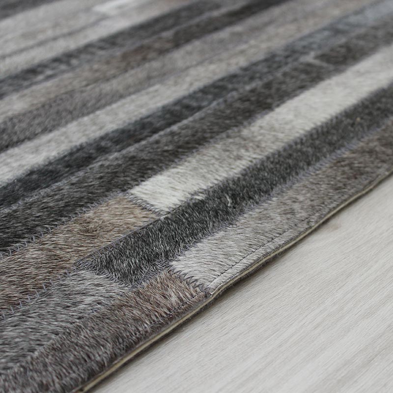 Gaucho Stripe Rugs Dark Grey