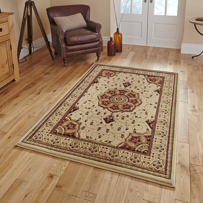 Heritage Rug 44 Cream Red