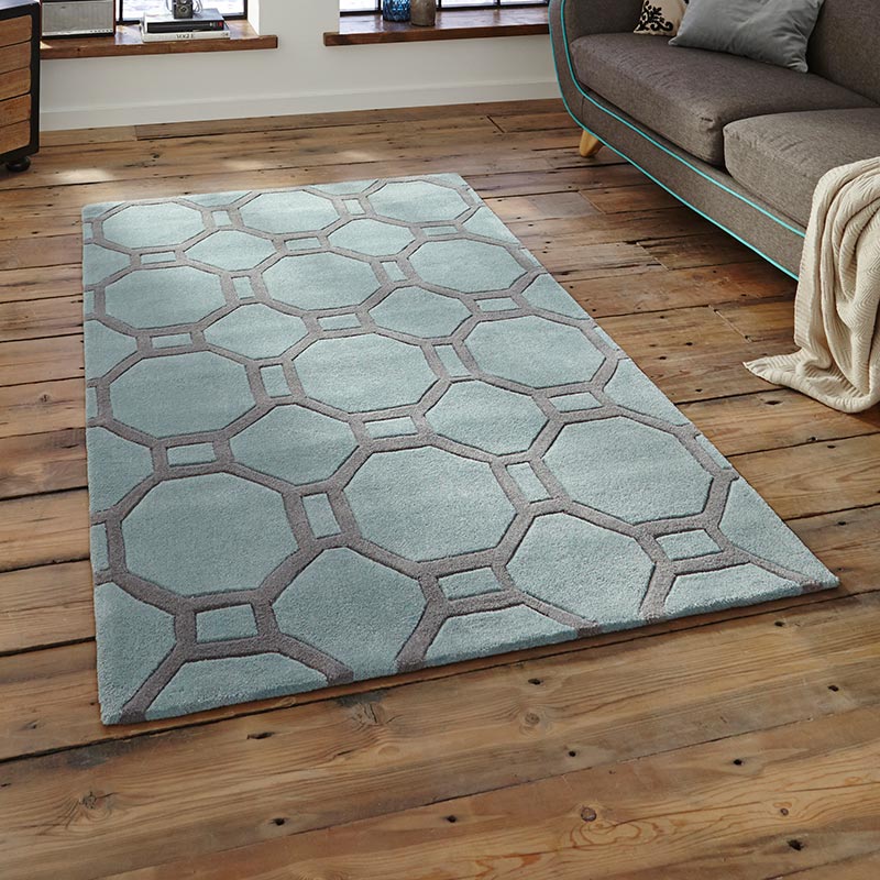 HK 338 Rug Blue Grey