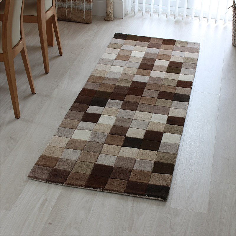 Funk Natural Brown Boxes Rug