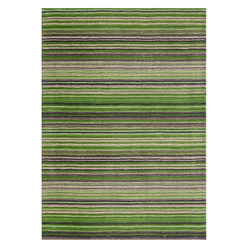 Carter Rug Green Stripe