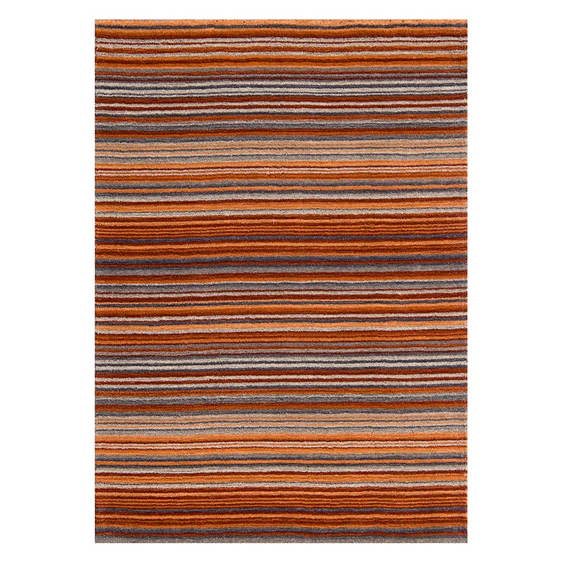 Carter Rug Rust Stripe