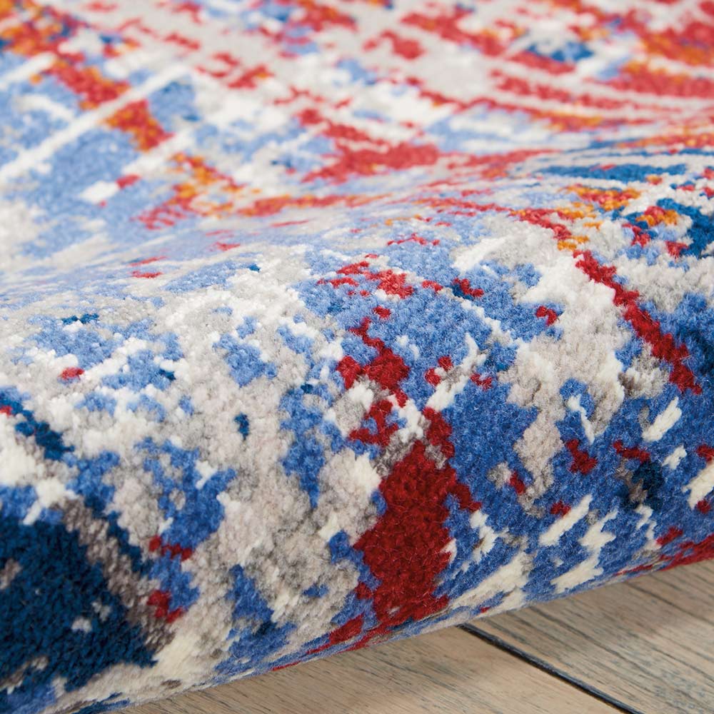 Abstract Twilight Rug Red Blue TWI25