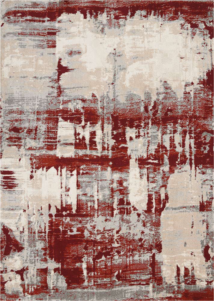 Abstract Maxell Rug MAE14 Red
