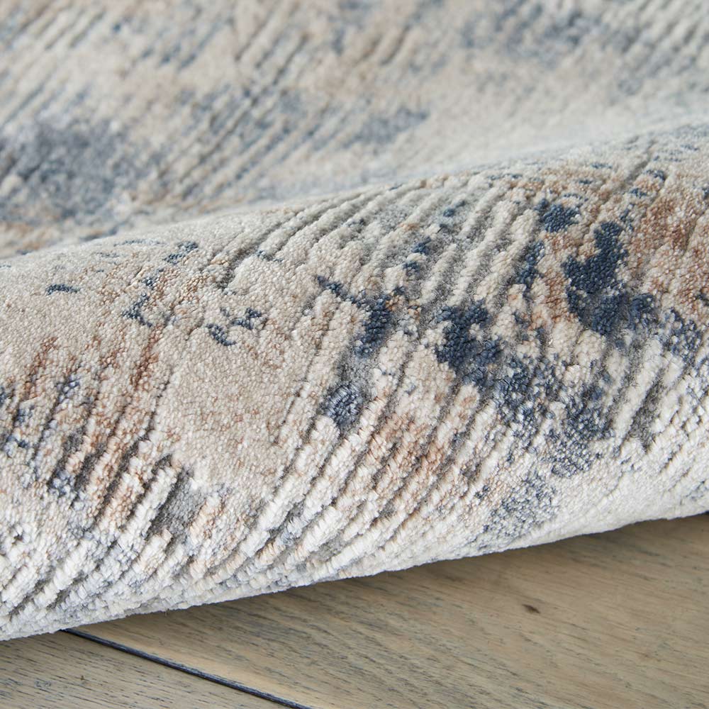Rustic Textures RUS05 Beige Grey Abstract Rug