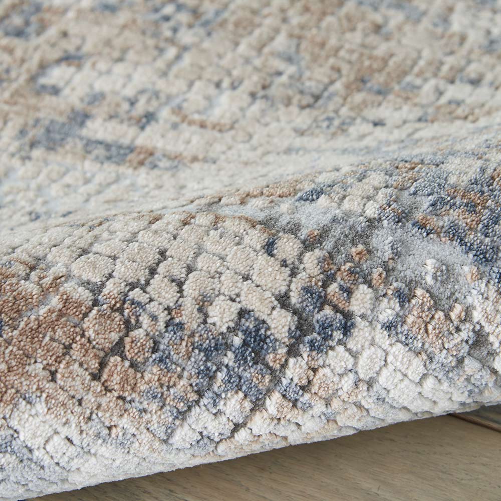 Rustic Textures RUS06 Beige Grey Abstract Rug