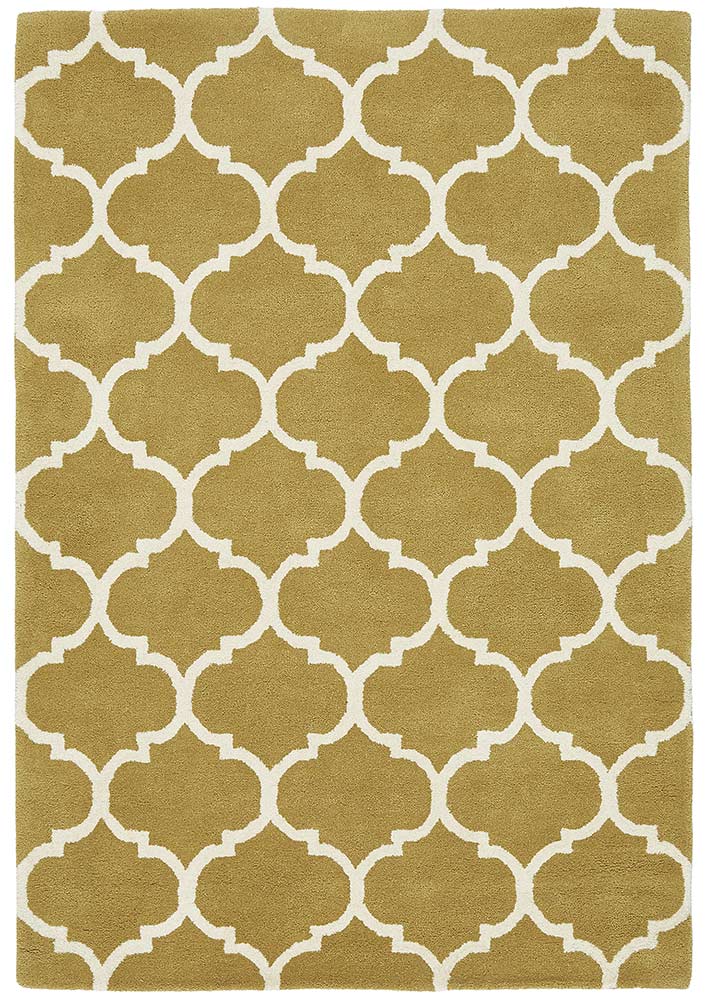Albany Rug Ogee Ochre Wool