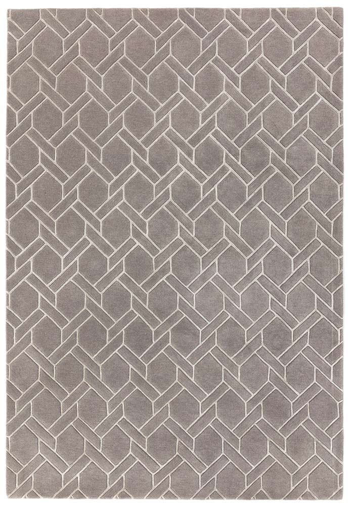 Nexus Rug Fine Lines Grey Silver