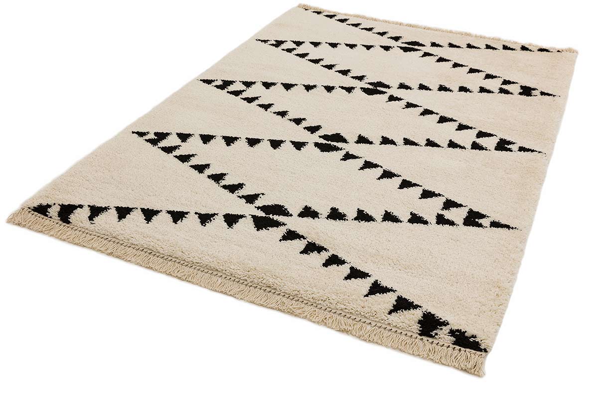 Rocco Cream Shaggy Tassels Rug RC03