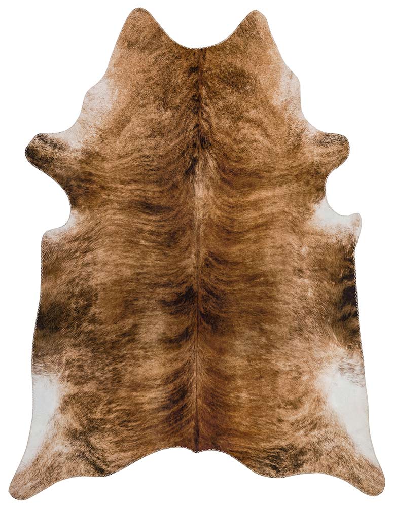 Texas Faux Cowhide Brown Rug