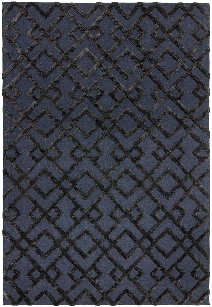 Dixon Rug Black Trellis