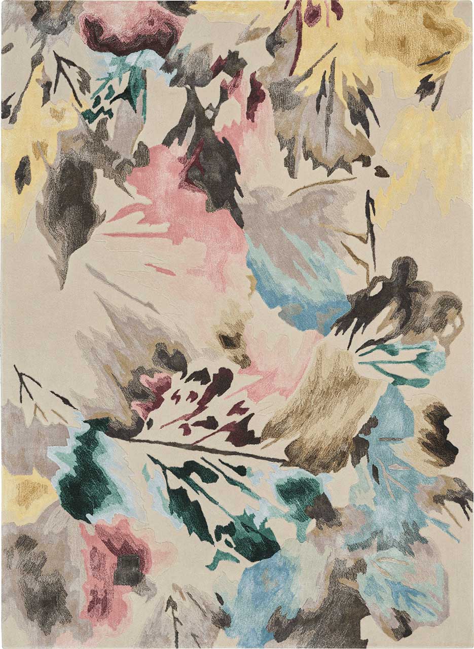 Prismatic PRS15 Floral Multicolour Wool Rug