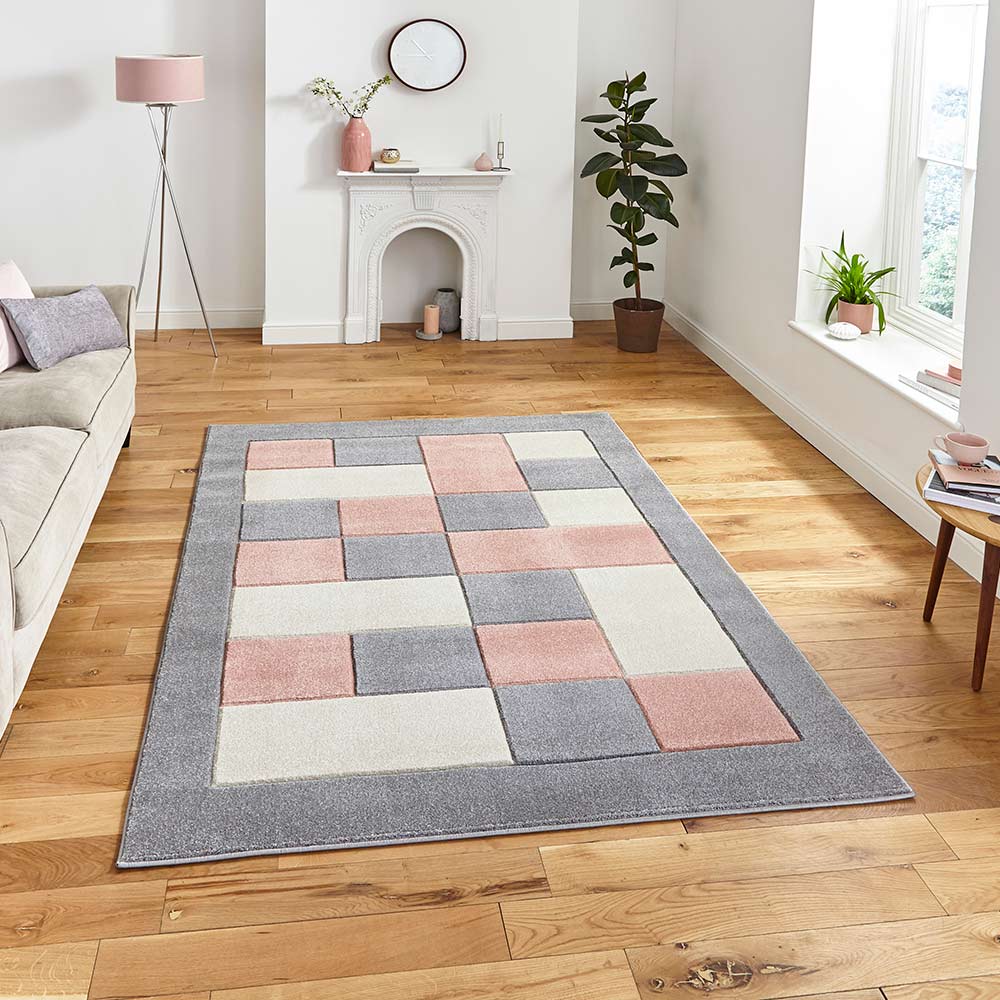 Matrix MT04 Grey Rose Rug
