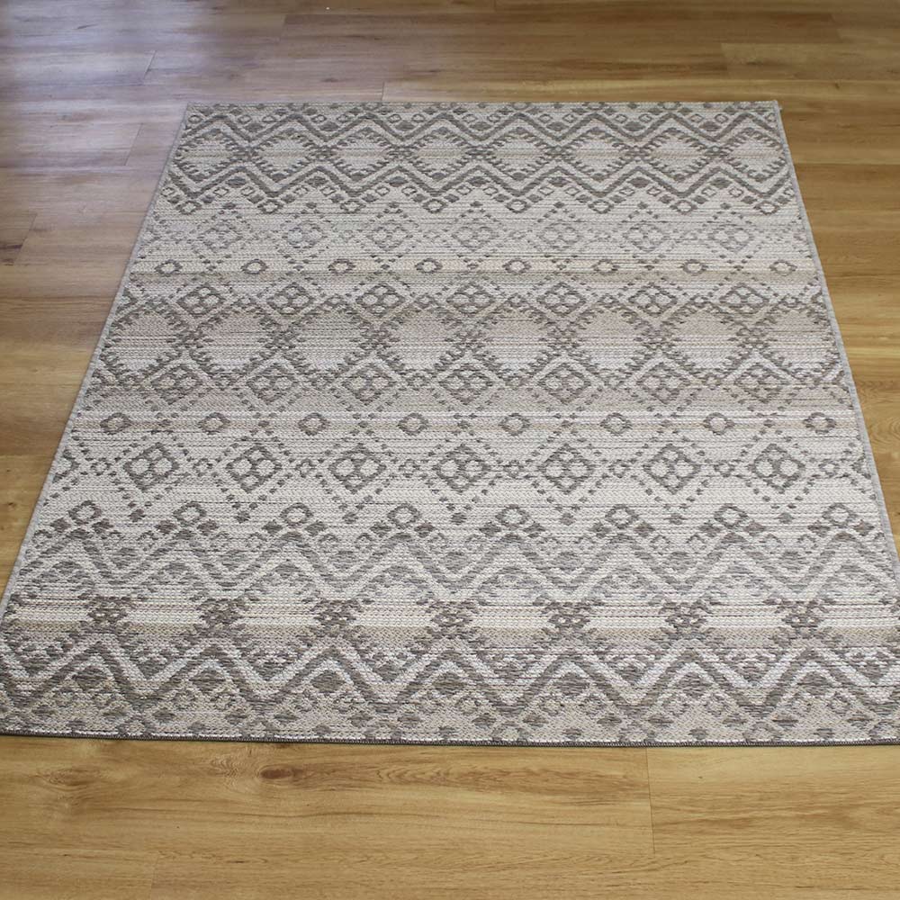 Vandar Grey Brighton Geometric Outdoor Rug 98004-3045
