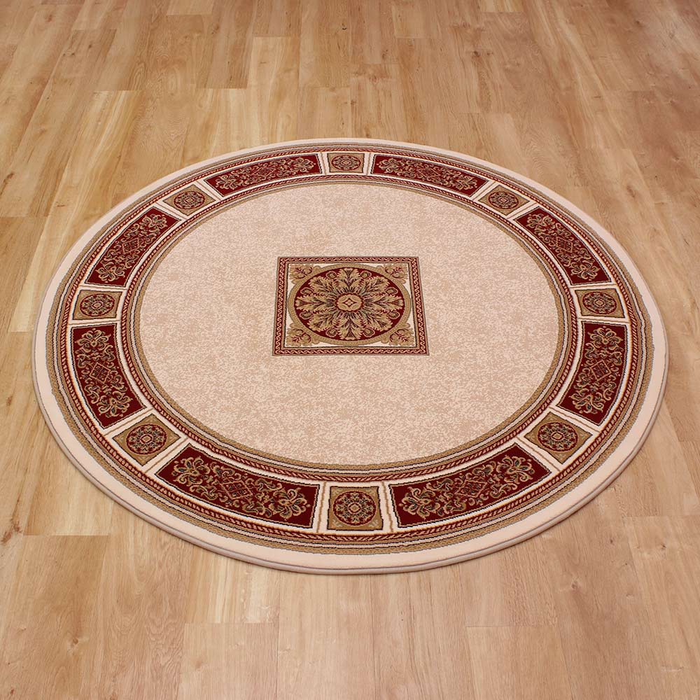 Classic Ruby Davinci Rug 200x200cm CIRCLE