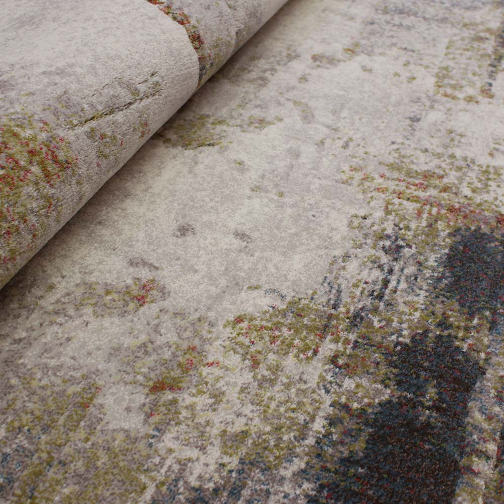 Galleria Blue Rust Grey Rug 9290