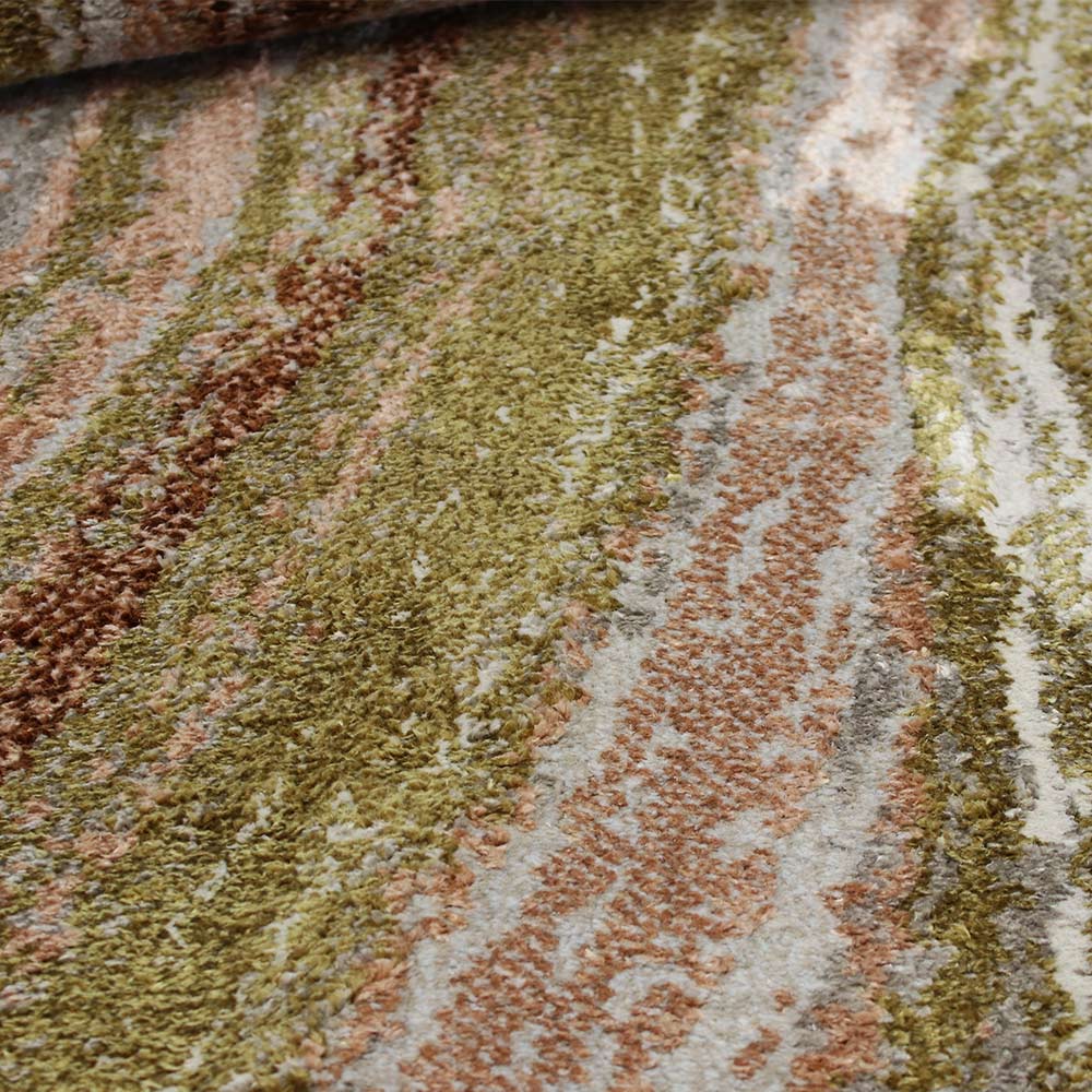 Moda Rug Silky Gold Salmon Waves