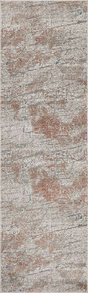 Rustic Textures RUS15 Light Grey Rust Abstract Rug