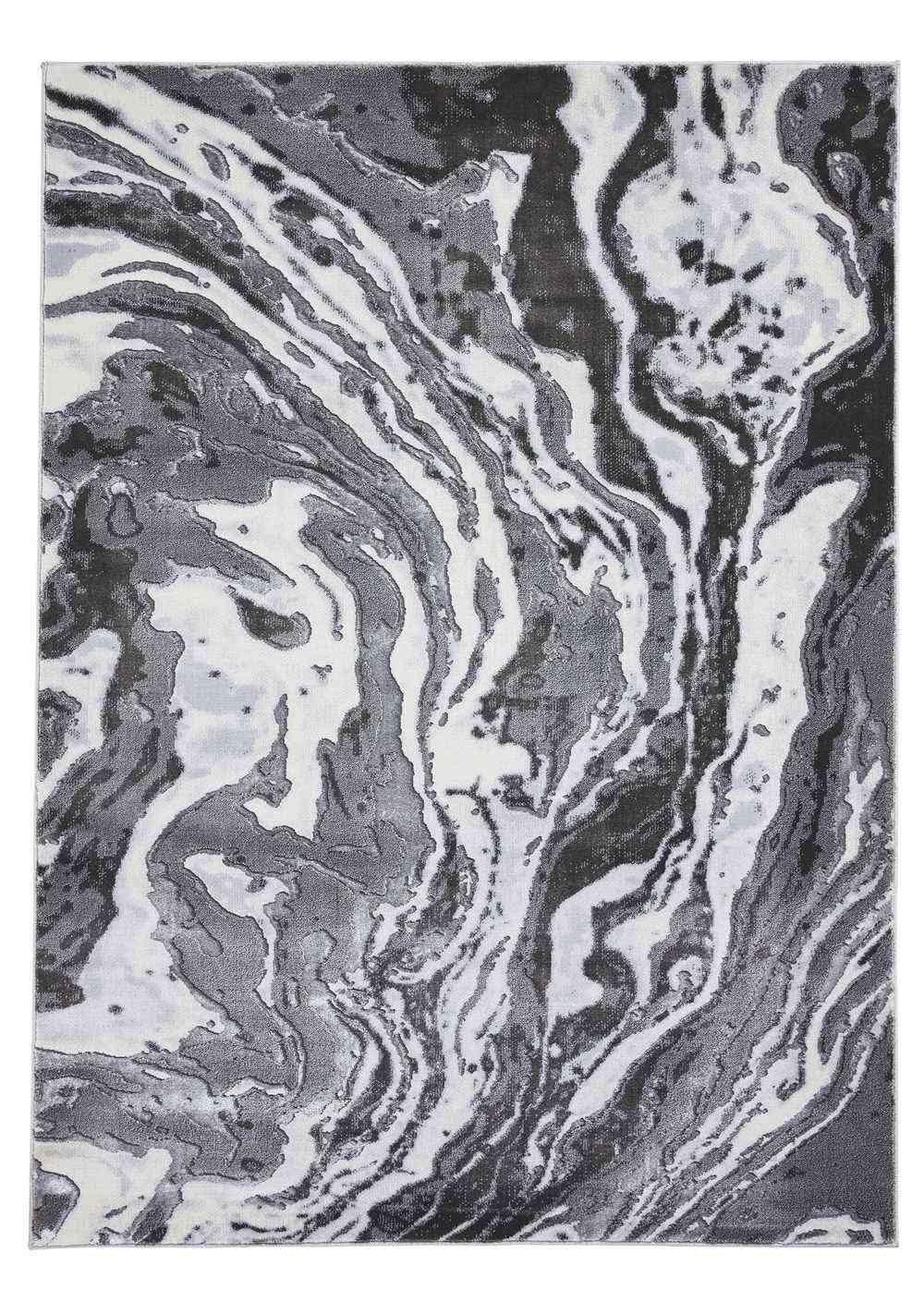 Grey Abstract Rug Apollo GR584