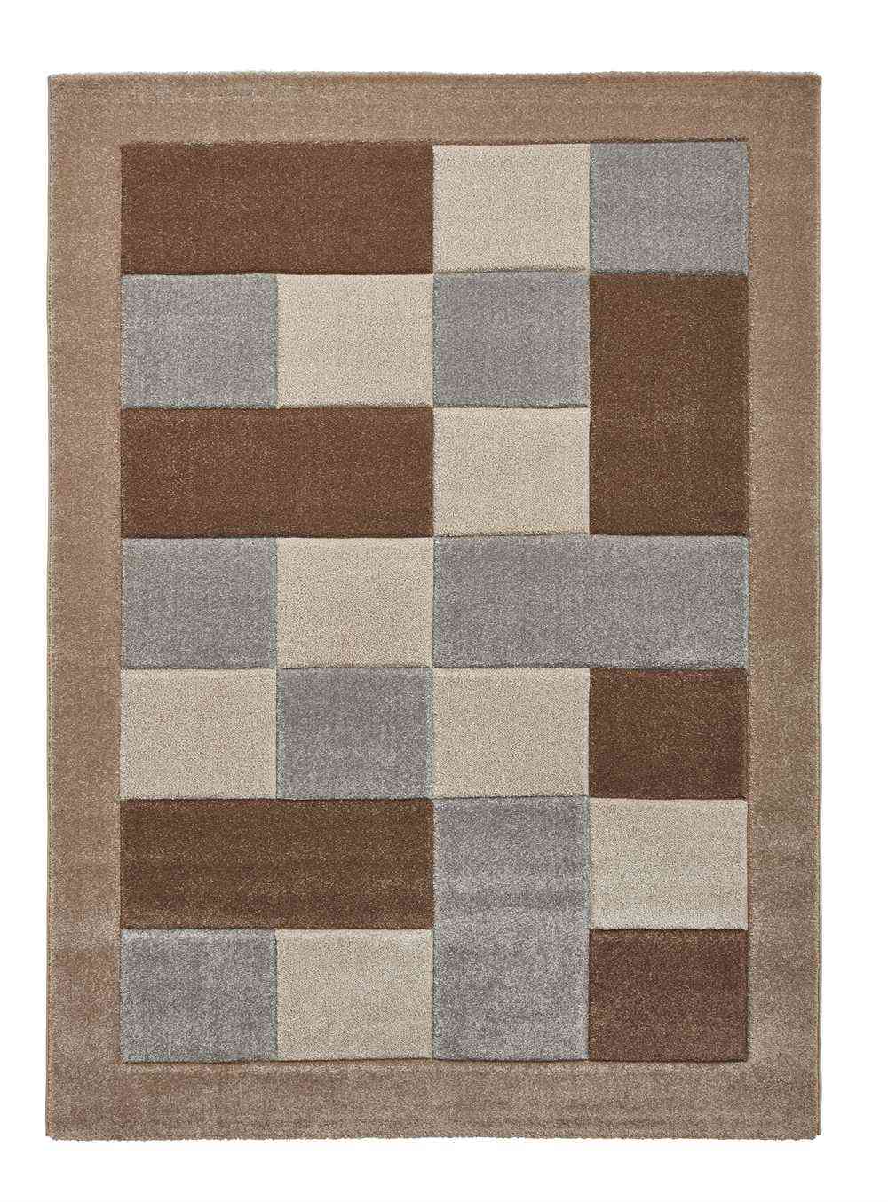 Modern Brooklyn Rug BRK04 Beige Grey
