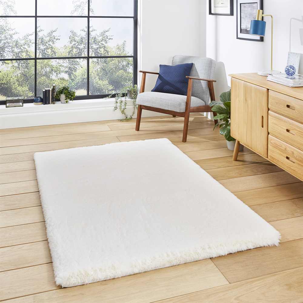 Thick Fluffy Rug Super Teddy Ivory