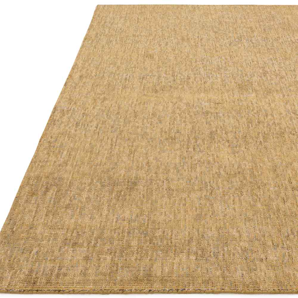 Aston Golden Ochre Plain Rug