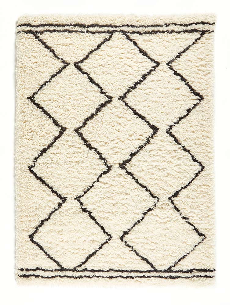 Origins Berber Natural Moroccan Shaggy Rug